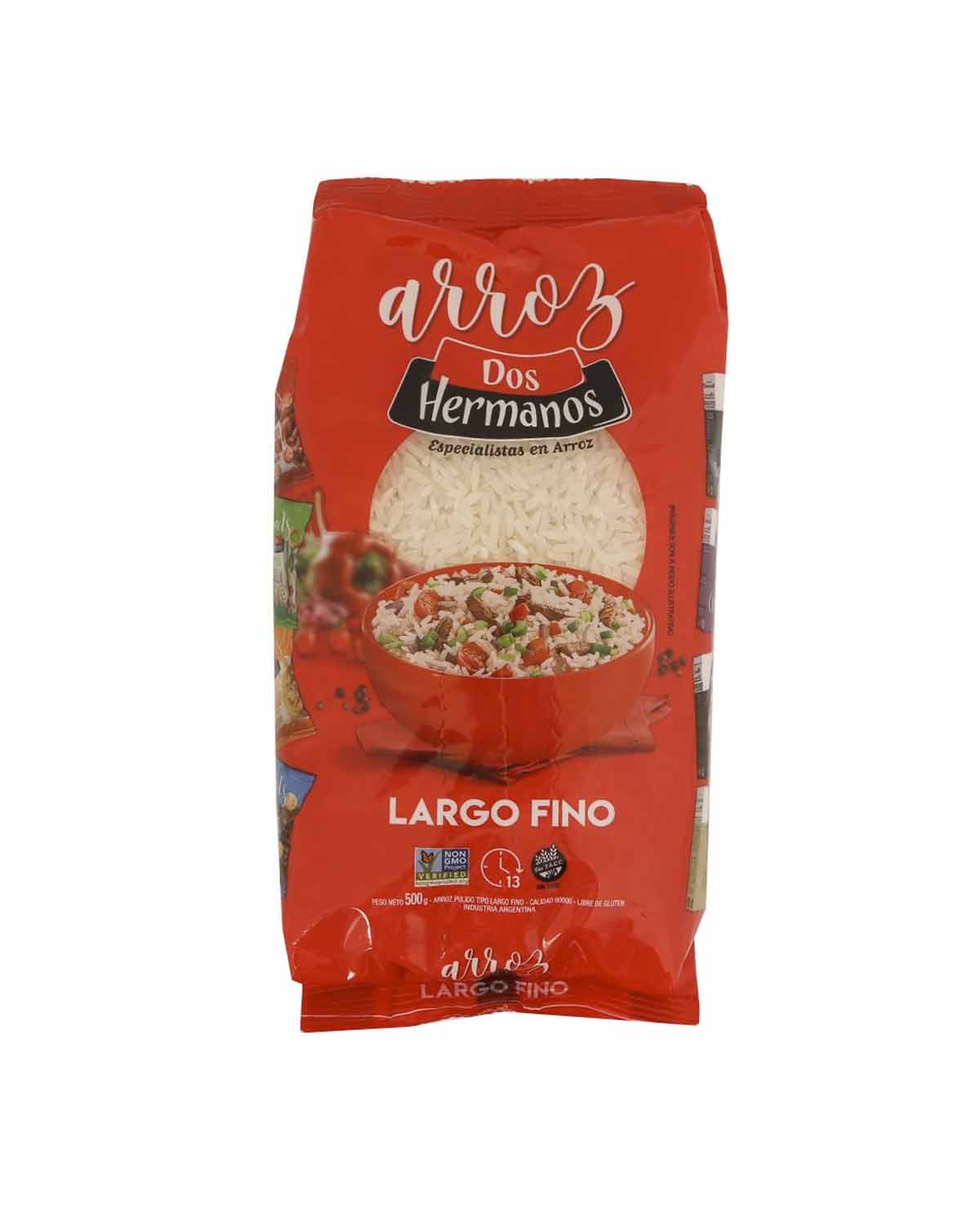 Arroz Dos Hermanos Largo Fino x 500 Gr